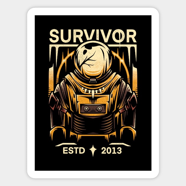 Commando Survivor Magnet by Alundrart